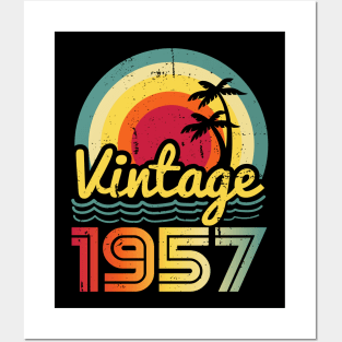 Vintage 1957 Made in 1957 66th birthday 66 years old Gift Posters and Art